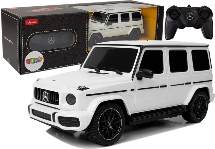 RC automobilis MERCEDES-AMG G 63 1:24 baltas 2.4 GHz