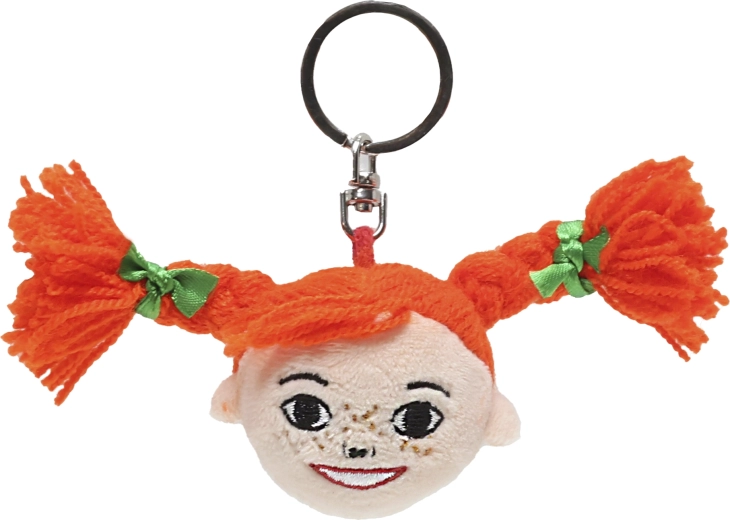 Pippi Longstocking keychain – head