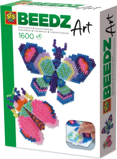 Lyginimo karoliukai BEEDZ Art – drugelis ir vabalas, 3D efektas