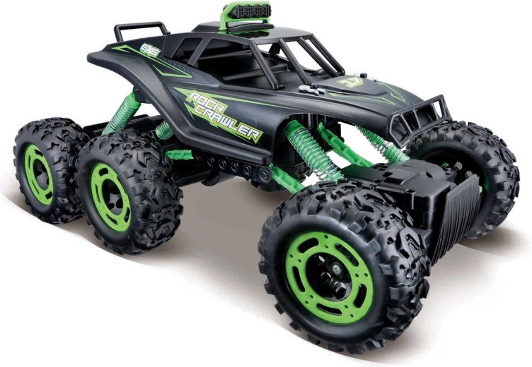 Maisto RC rock crawler 6x6 matinės juodos spalvos