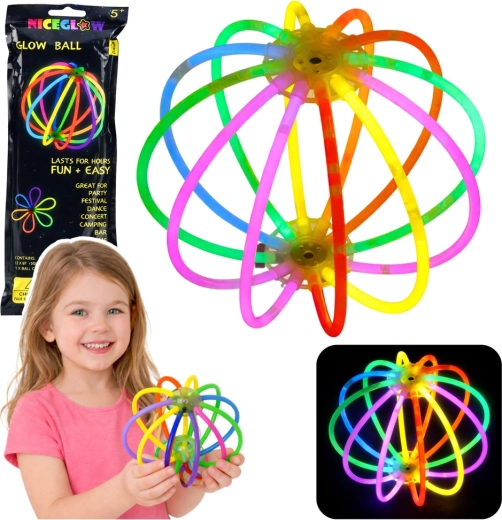 Fluorescencinis šviečiantis kamuolys Glow Stick – 12 lazdelių