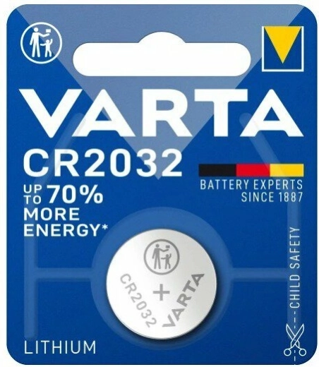 Ličio mygtukinė baterija Varta CR2032 3 V