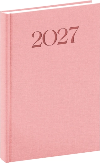 Notique Biella dieninis kalendorius 2027 rožinis 15 × 21 cm