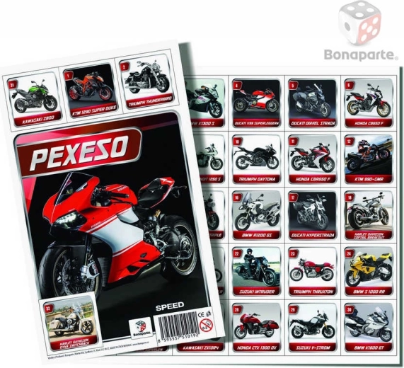 Bonaparte atminties žaidimas Moto Speed – motociklai (fotografijos) - 1 vnt.