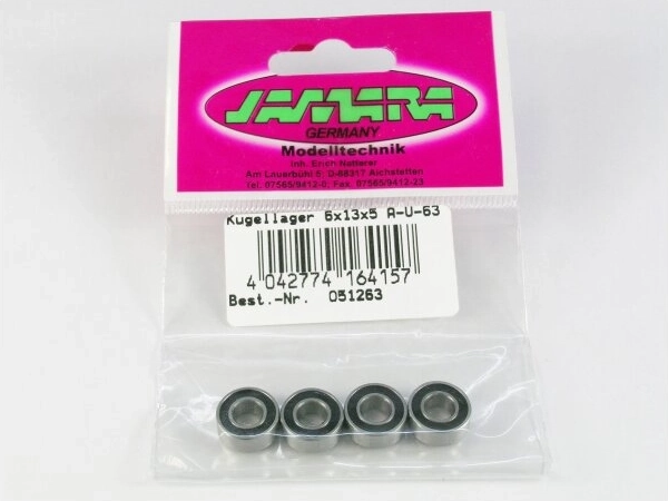 Rutulinis guolis Jamara 6 × 13 × 5 mm, 4 vnt.