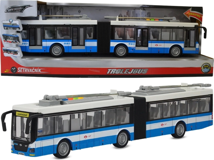 Articulated Trolleybus 1:16 blue‑white