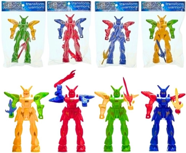 Transform Warrior Star Mission – robotinių figūrėlių rinkinys, 4 rūšys