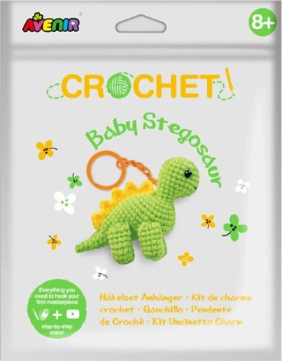 Create Your Own Crocheted Pendant – Little Stegosaurus