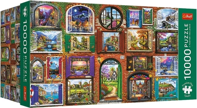 Trefl puzzle 10,000 pieces Windows of the Seasons