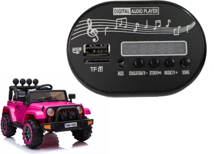 Muzikos skydelis vaikiškam akumuliatoriniam automobiliui
