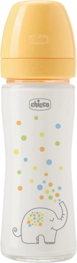 Chicco kūdikių stiklinis buteliukas Perfect Easy 240 ml su lėtu srautu 0m+