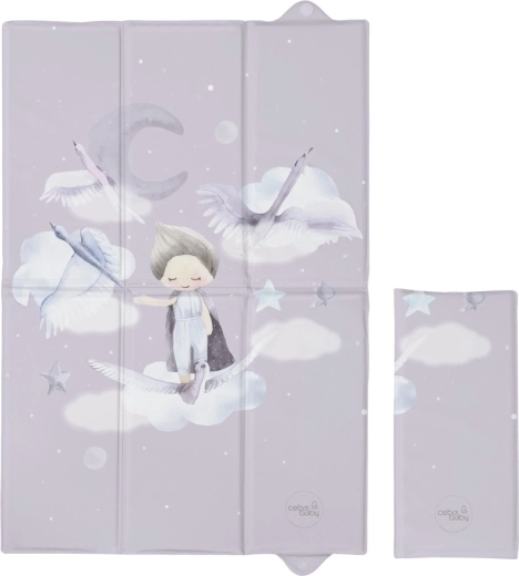 Ceba Baby kelioninis vystymo kilimėlis Basic Wild Swans 60 × 40 cm