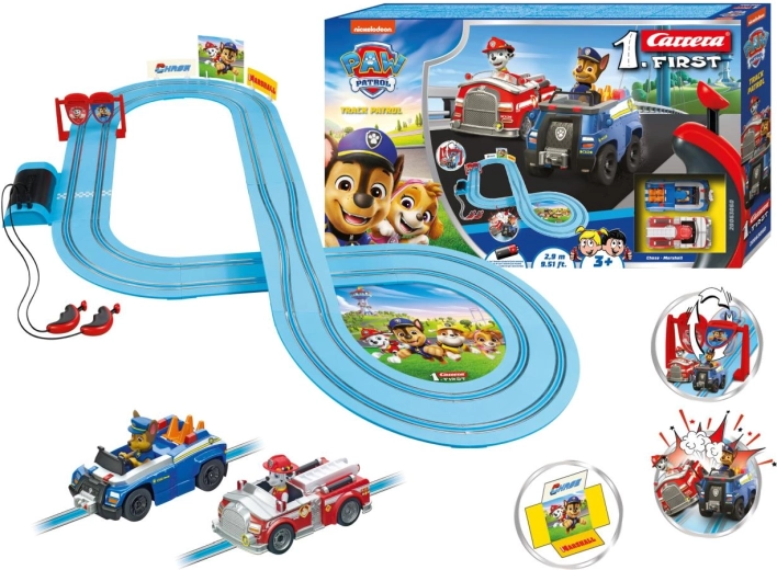 Carrera First Paw Patrol lenktynių trasa „Track Patrol“ 2,9 m