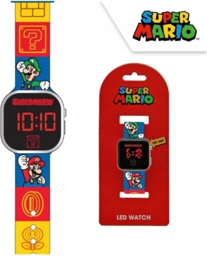Vaikiškas LED skaitmeninis laikrodis Super Mario
