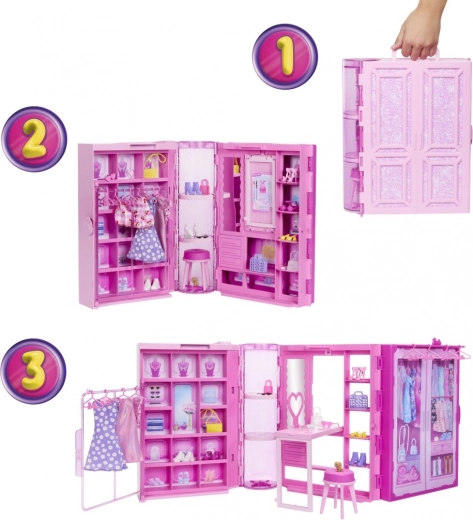 Barbie svajonių spinta 3.0 su lėle