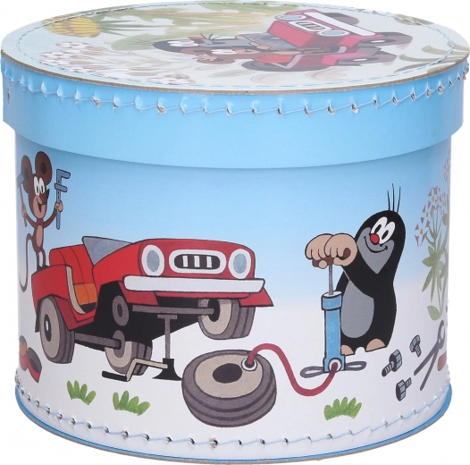 Round box with Mole motif 20 cm