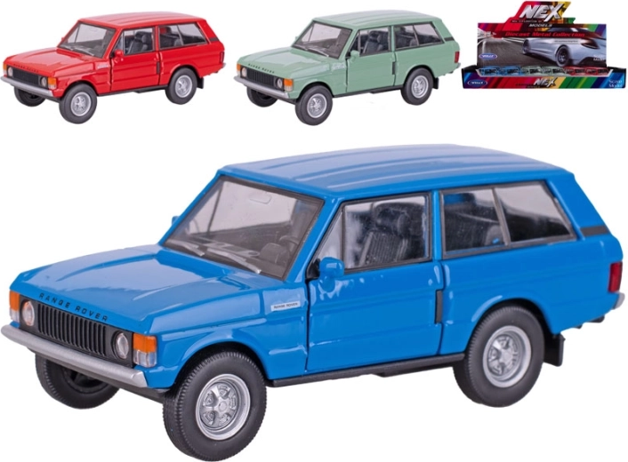 Metalinis modelis Land Rover Range Rover 1970 Welly 11,5 cm su atbulinės eigos mechanizmu