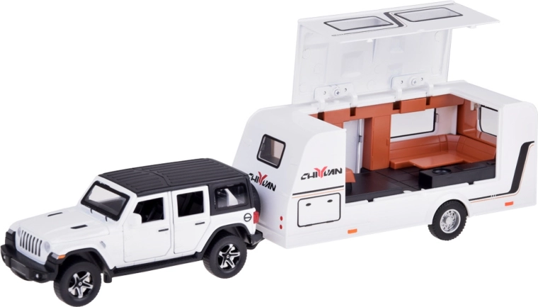 Atsidaromas karavanas su įranga