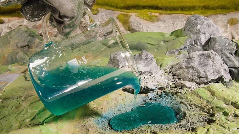 Natūraliai atrodantis vanduo su Water-Drops