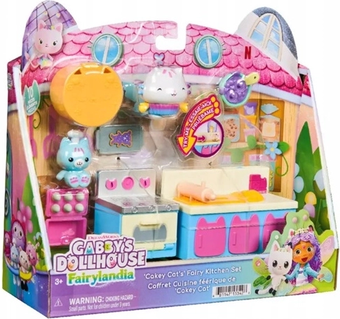 Spin Master Gabby’s Dollhouse stebuklingas virtuvės ir vonios kambario rinkinys