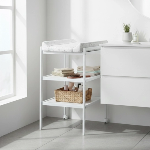 Petite&Mars medinis vystymo stalas Lumi White Wood