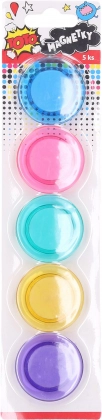Spalvoti apvalūs magnetukai 40 mm – rinkinys 5 vnt.
