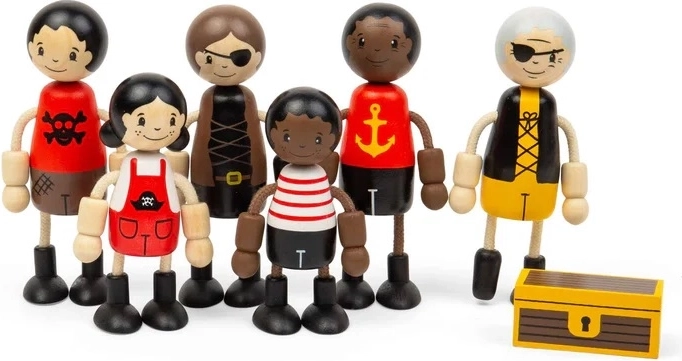 Bigjigs Toys Wooden Figures Pirates
