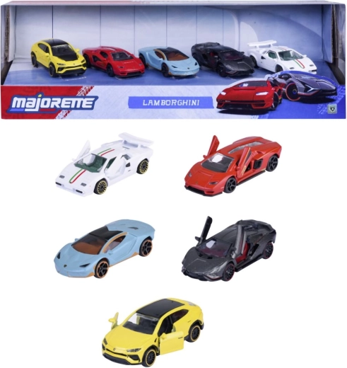 Dovanų rinkinys „Lamborghini Majorette“ sportinių automobilių – 5 vnt.