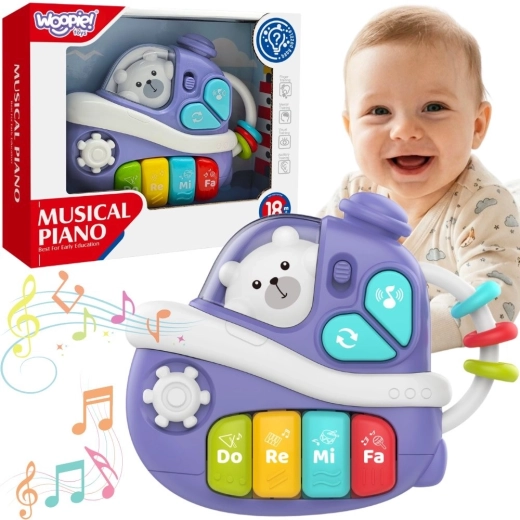 WOOPIE BABY interactive musical piano in the shape of a boat