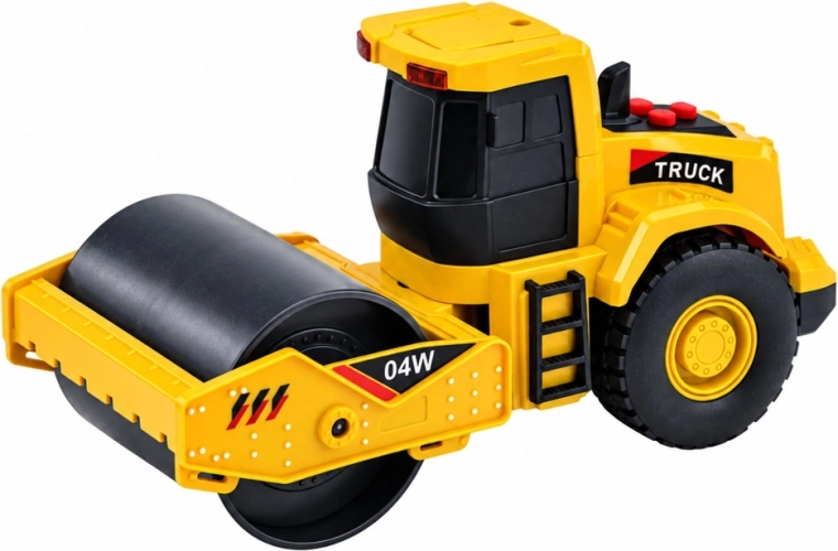 Movable front roller for realistic play