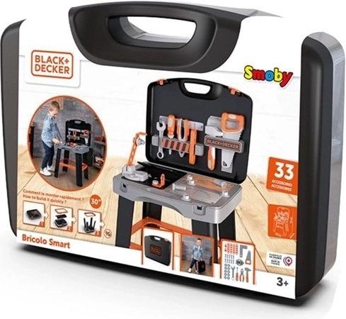 Vaikų dirbtuvės „Smoby Black+Decker Bricolo Smart“