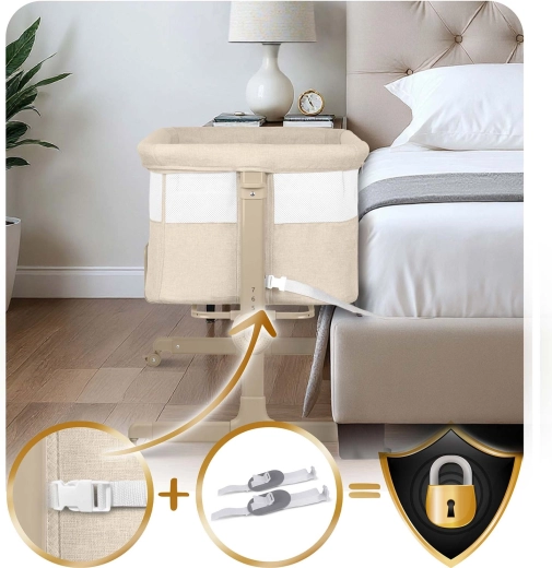 Safe attachment to the bed