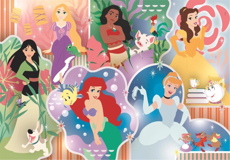 Maxi dėlionė Disney princesės 24 detalės CLEMENTONI