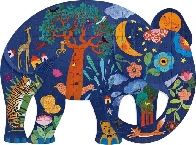 DJECO Outline Puzzle Elephant 150 pieces