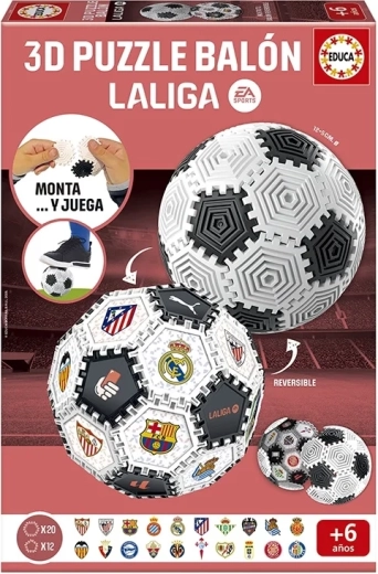 Educa 3D dėlionė Build&Play futbolo kamuolys La Liga 32 dalys