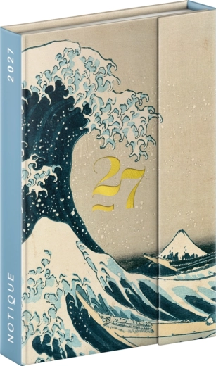 Notique savaitinis magnetinis kalendorius-dienoraštis Katsushika Hokusai 2027 11 × 16 cm