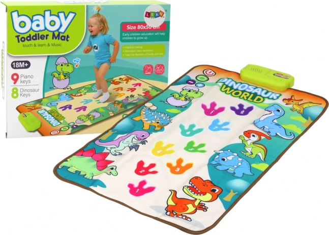 Interactive Dance and Learning Mat with Dinosaurs – Lights and Sounds