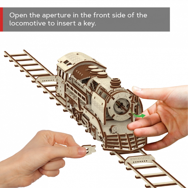Wooden 3D Puzzle WOODEN CITY Express with Tracks