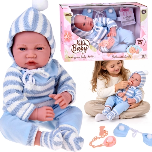 Talking baby doll with sound functions, 45 cm