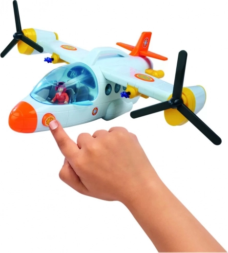 Interactive rescue plane with light and sound