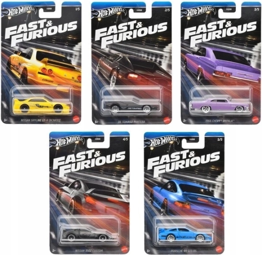 Hot Wheels Fast & Furious – kolekciniai automobiliai 1:64, modelių asortimentas