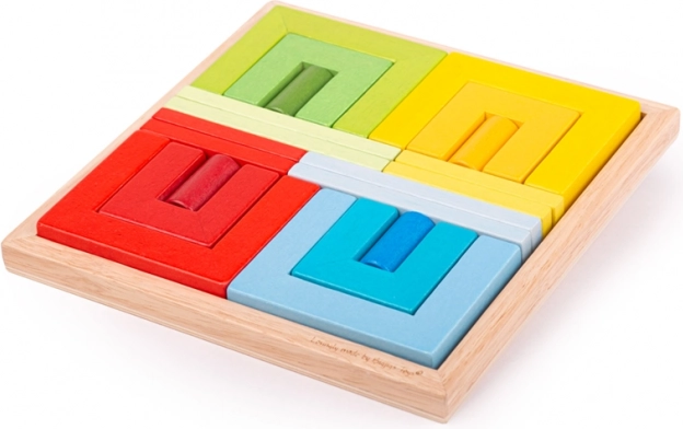 BIGJIGS TOYS Wooden Stacking Shapes
