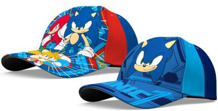 Medvilninė kepuraitė su snapeliu SONIC vaikams 52/54 cm