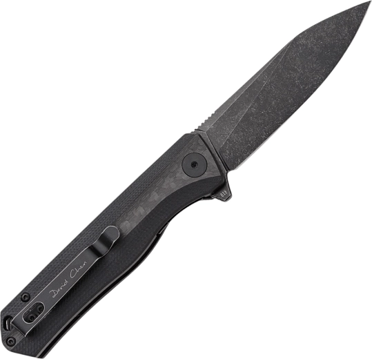 Patvarūs D2 ašmenys su Black Stonewash