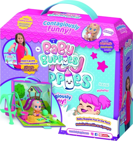 Baby Buppies kūdikis – žaidimų rinkinys su lagaminėliu