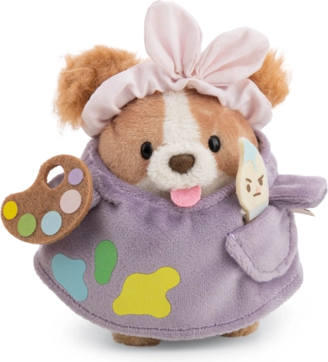 Nici MyMochi pliušinis kokerspanielis Brushy 8 cm su dailininko kostiumu ir teptuku