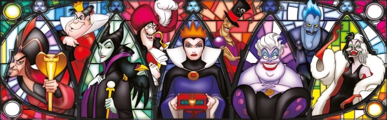 Panoraminė dėlionė Disney Villains 1000 dalių