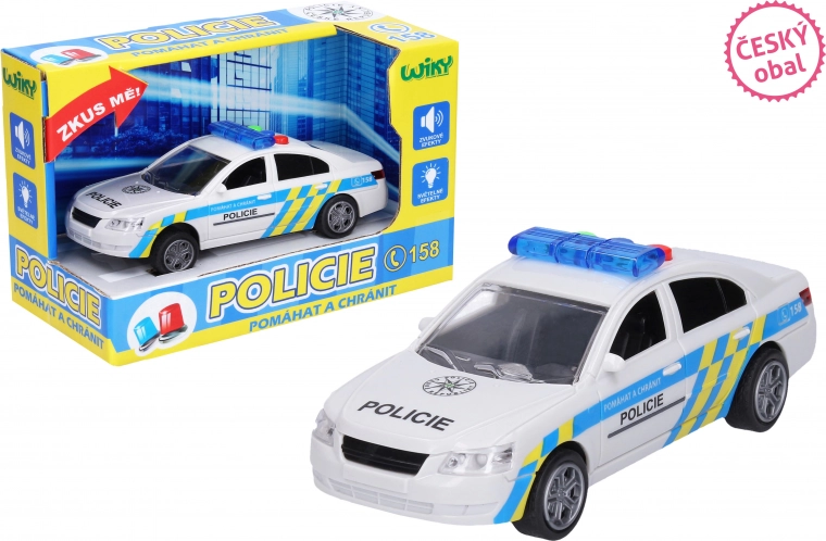 Policijos automobilis su efektais