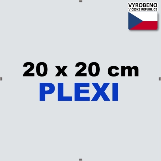 Euroclip rėmelis 20x20 cm iš organinio stiklo (plexiglaso)