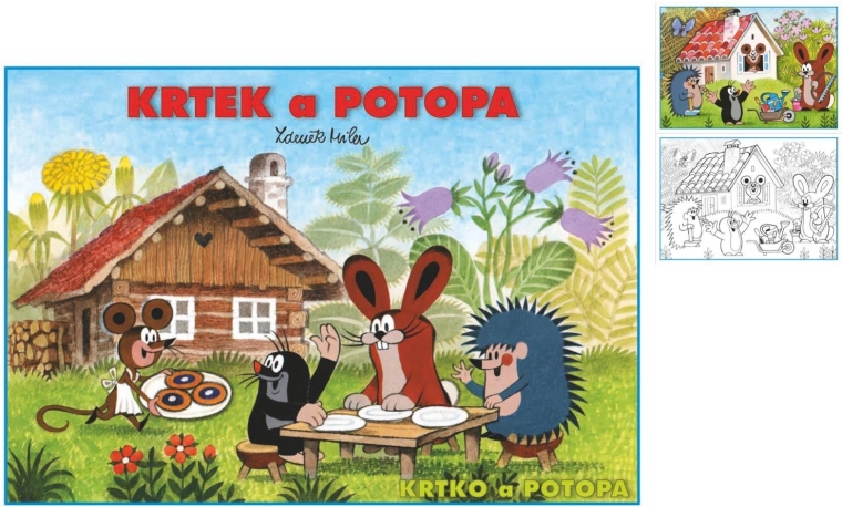 Coloring Book A5 Little Mole and the Flood